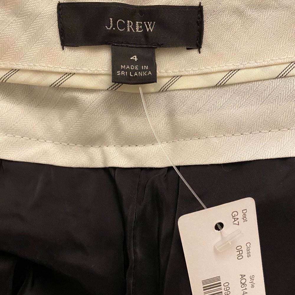 J. Crew Black and White Plaid Cropped Pants - Picture 4 of 6